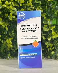 AMOXICILINA y clavulato de potasio (250mg + 62.5mg)*polvo suspensión  - FARMACIA NUEVO MILENIO