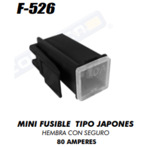 Fusible Muela Hembra Clip 80A (F-526)	 - Repuestos y Lubricantes Vicent's