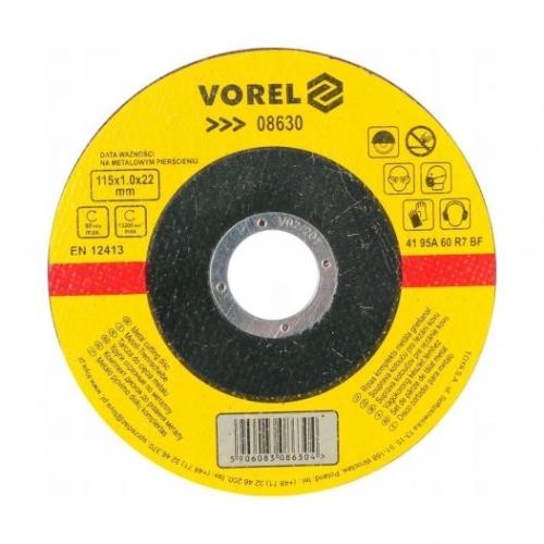 Disco de Corte Acero Inoxidable VOREL (115x22x1)mm - Repuestos y Lubricantes Vicent's