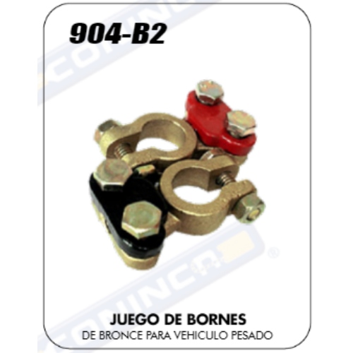 Juego de Bornes de Bronce (904-B2) - Repuestos y Lubricantes Vicent's