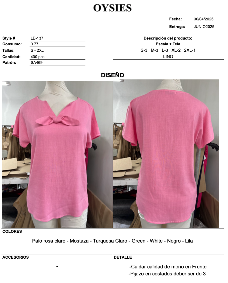 LB137 Oferta - Oysies