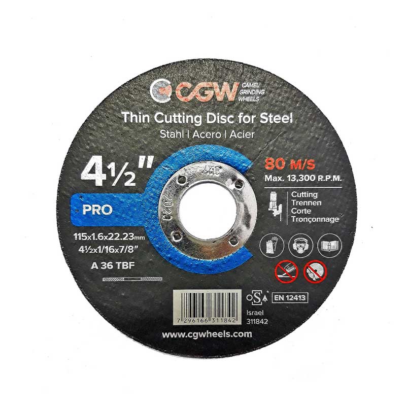 Disco Inoxidable Para pulir Acero CGW (115x22x6.5)mm  - Repuestos y Lubricantes Vicent's