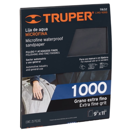 Lija de Agua 1000 Microfina - Repuestos y Lubricantes Vicent's