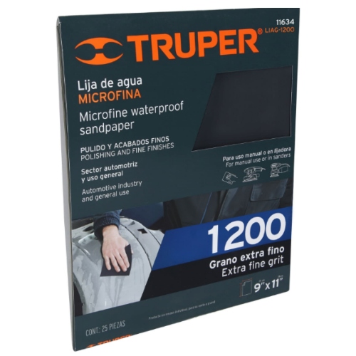 Lija de Agua 1200 TRUPER - Repuestos y Lubricantes Vicent's