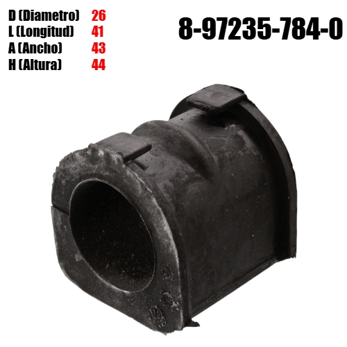 Hule Para Barra Estabilizadora 26X41 (8-97235-784-0) Isuzu D-Max 4x4 (04-11) - Repuestos y Lubricantes Vicent's