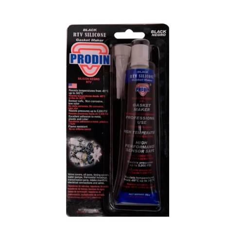 Silicon RTV Prodin Negro (85 gr)  - Repuestos y Lubricantes Vicent's