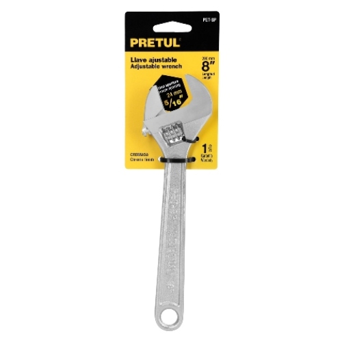 Llave Ajustable 8" (Cangrejo) PRETUL (PET-8P) - Repuestos y Lubricantes Vicent's