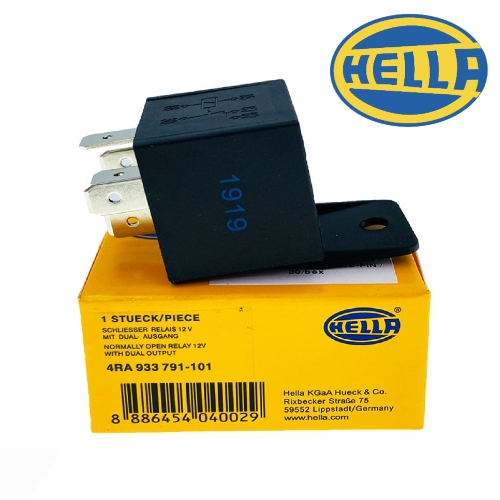 Relay HELLA (12V-30/40A) 5P	 - Repuestos y Lubricantes Vicent's