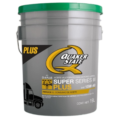 Cubeta 15W-40 Quaker Series III CI-4 PLUS  - Repuestos y Lubricantes Vicent's