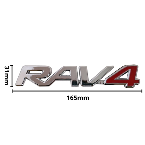 Emblema Letras RAV4 Toyota 165X31mm (AL03)	 - Repuestos y Lubricantes Vicent's