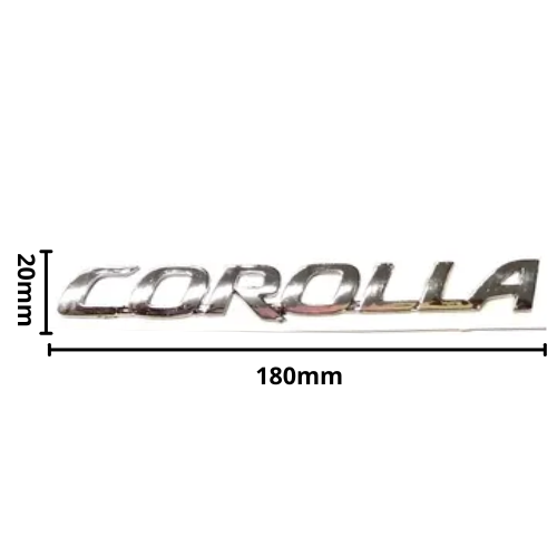 Emblema Letras Corolla Toyota 180x20mm (AL04)	 - Repuestos y Lubricantes Vicent's