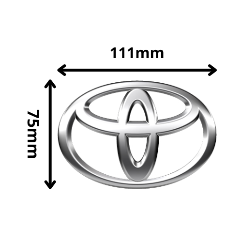 Emblema Toyota 111x75mm (AE15)	 - Repuestos y Lubricantes Vicent's