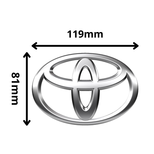 Emblema Toyota 119x81mm (AE16)	 - Repuestos y Lubricantes Vicent's