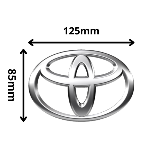 Emblema Toyota 125x85mm (AE17)	 - Repuestos y Lubricantes Vicent's