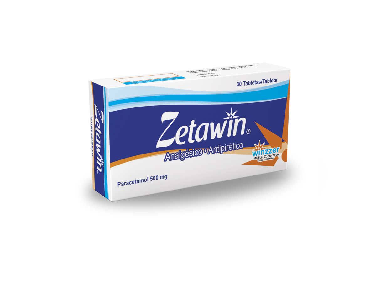 Zetawin (Paracetamol  500 mg) * tab - Farmacia Marcos