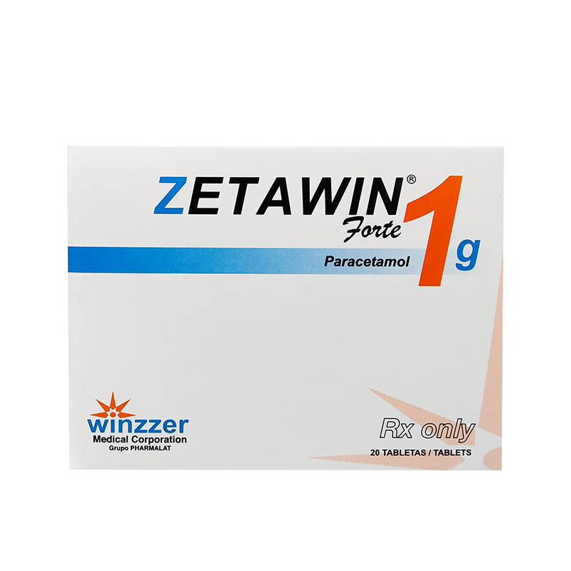 Zetawin Forte (Paracetamol  1 G) * tab - Farmacia Marcos