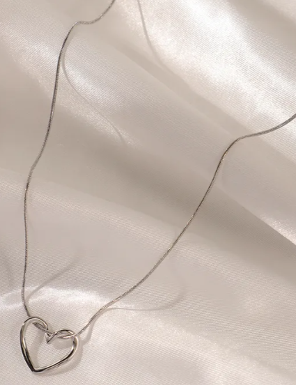 Aro de corazón plateado - Baleni