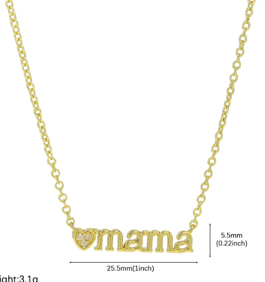 Collar mama dorado - Baleni