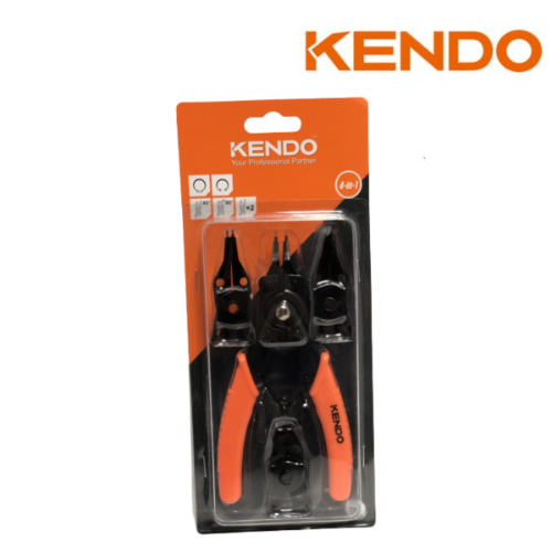 Pinza para anillos de Retencion KENDO 4 cabezas intercambiables - Repuestos y Lubricantes Vicent's