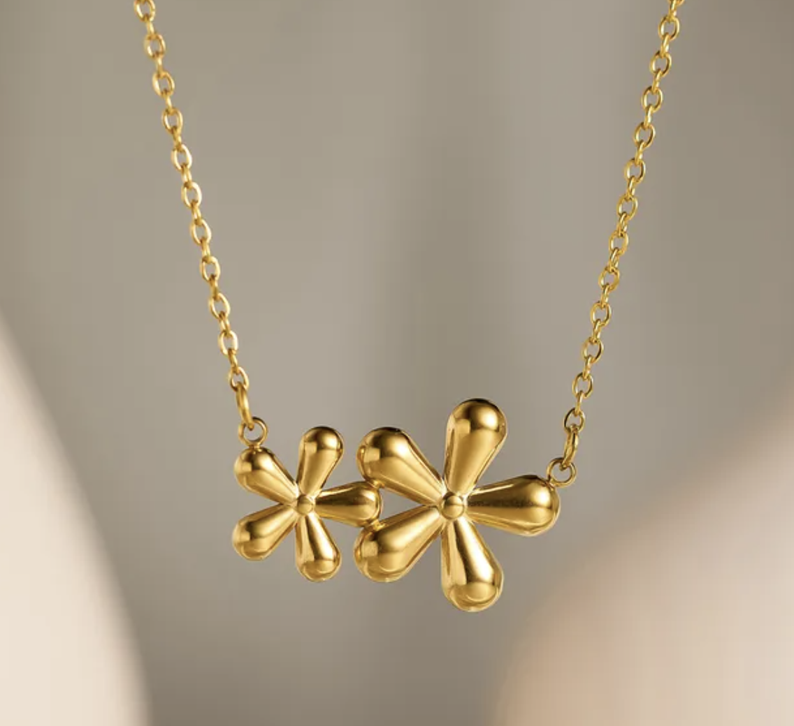 Collar de flor grande y pequeña - Baleni