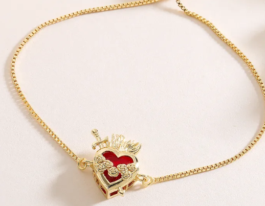 Corazón con espada pulsera - Baleni