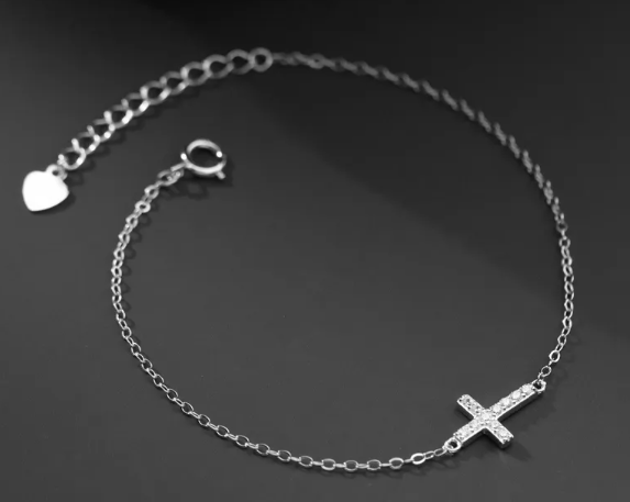 Pulsera de cruz de plata - Baleni