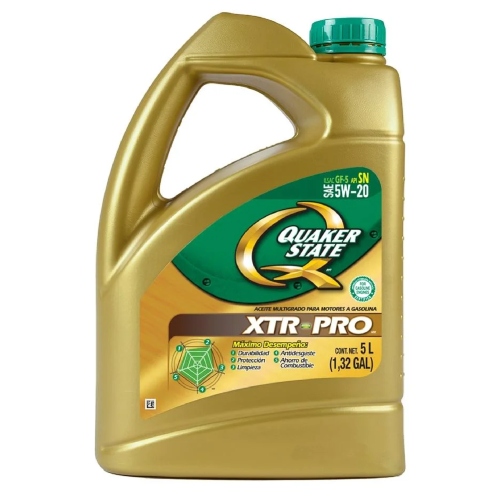 Garrafa Quaker XTR PRO 5w-20 API SQ Synthetic Blend	 - Repuestos y Lubricantes Vicent's