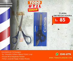 tijera entresacadora corona  - La Tienda del Barbero