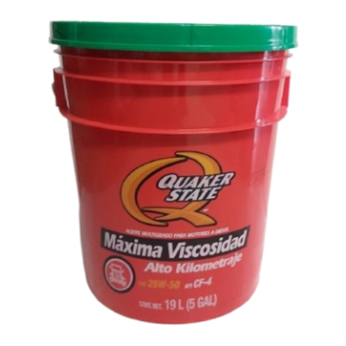 Cubeta 25W-50 Quaker Max Viscosity (API CF-4) - Repuestos y Lubricantes Vicent's