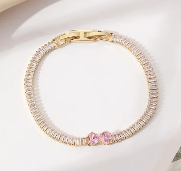 Pulsera de piedras con botón / Variedad - Baleni