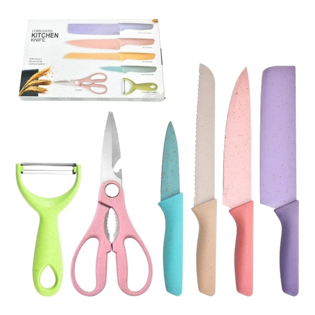 SET CUCHILLOS PASTEL - Curiosity China