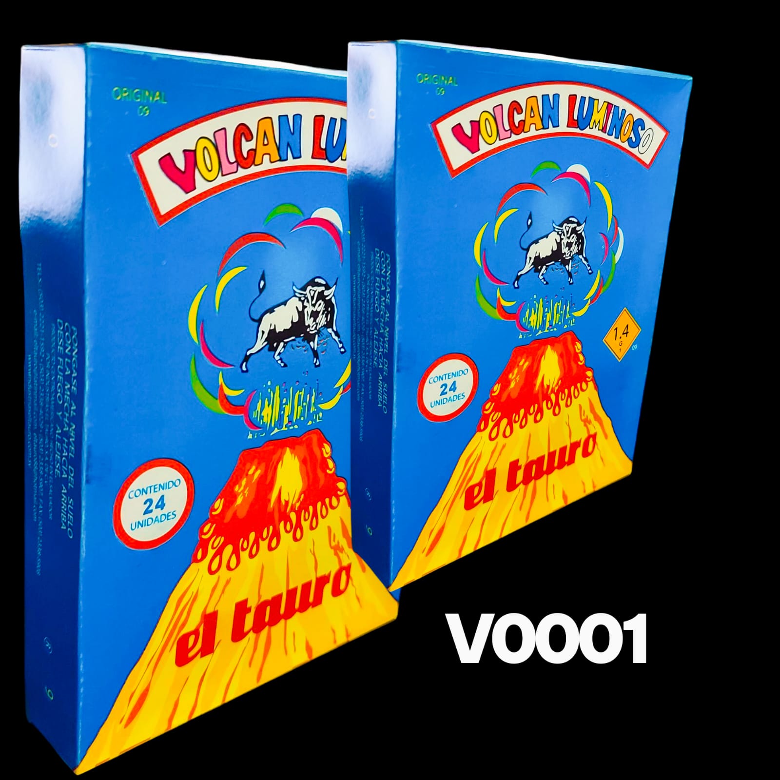 VOLCAN TAURO PEQUEÑO - PIROTECNIA EL KAIMAN