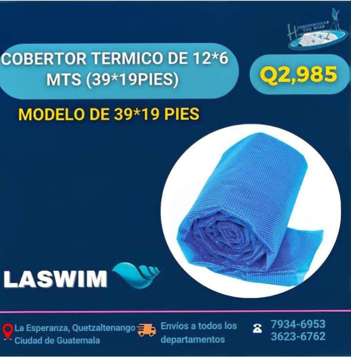 Coberto termico de 12 x 6 - HIDROPISCINAS THE BOSS LA ESPERANZA, QUETZALTENANGO