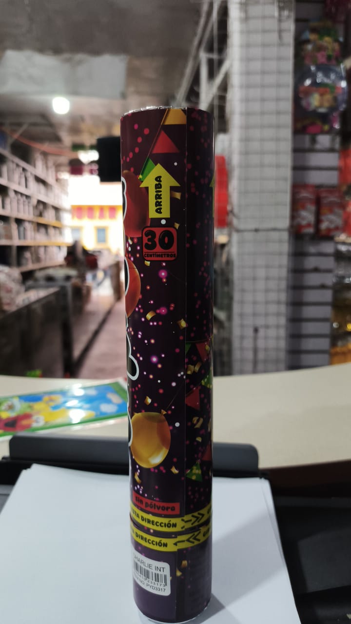 CONFETI PARA PARA FIESTA DE 30 CM - VARIEDADES EL TRIUNFO