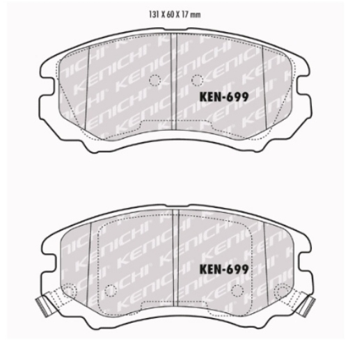  Pastillas NF-699 (7825-D924 / NF-1028) Ceramicas Premium Quality Hyundai, Kia  - Repuestos y Lubricantes Vicent's