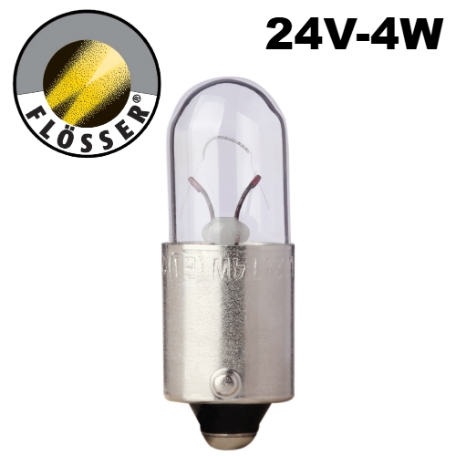 Bombilla 53 1 contacto (24V-4W) Flosser 4080 - Repuestos y Lubricantes Vicent's