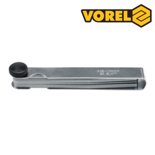 Calibrador de Hojas de 20 Laminas (0.05 a 1.0) Vorel - Repuestos y Lubricantes Vicent's