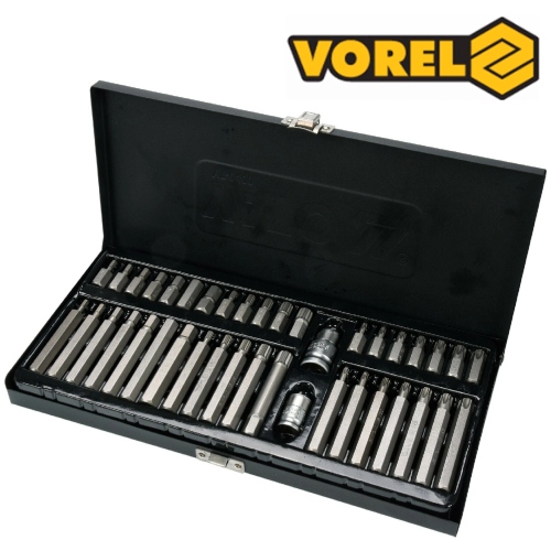 Juego de puntas mixtas her, torx, spline Vorel (66400) 40 pcs  - Repuestos y Lubricantes Vicent's