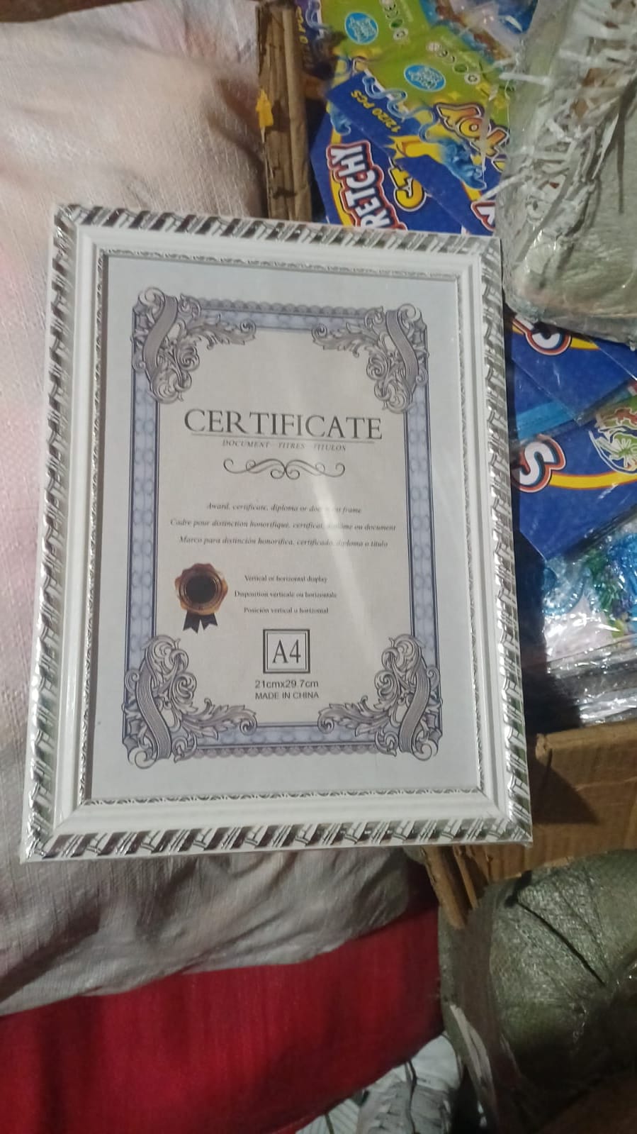 CUADRO PARA DIPLOMA 21X29.7 CM 5361-5362 - VARIEDADES EL TRIUNFO