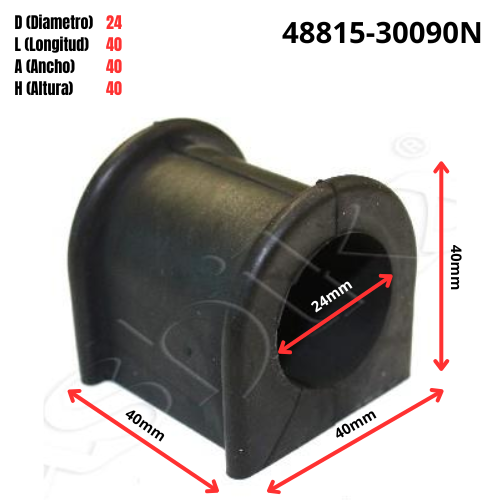 Hule Para Barra Estabilizadora 24X40 (48815-30090N) Toyota - Repuestos y Lubricantes Vicent's