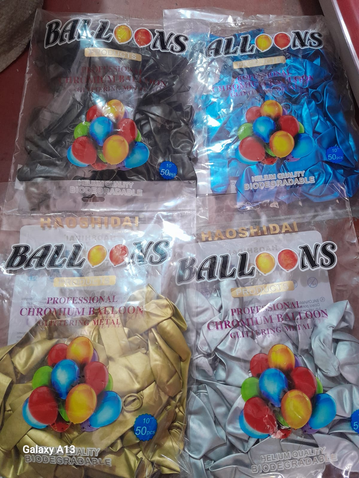 GLOBOS DE COLORES METALICOS #10 - VARIEDADES EL TRIUNFO