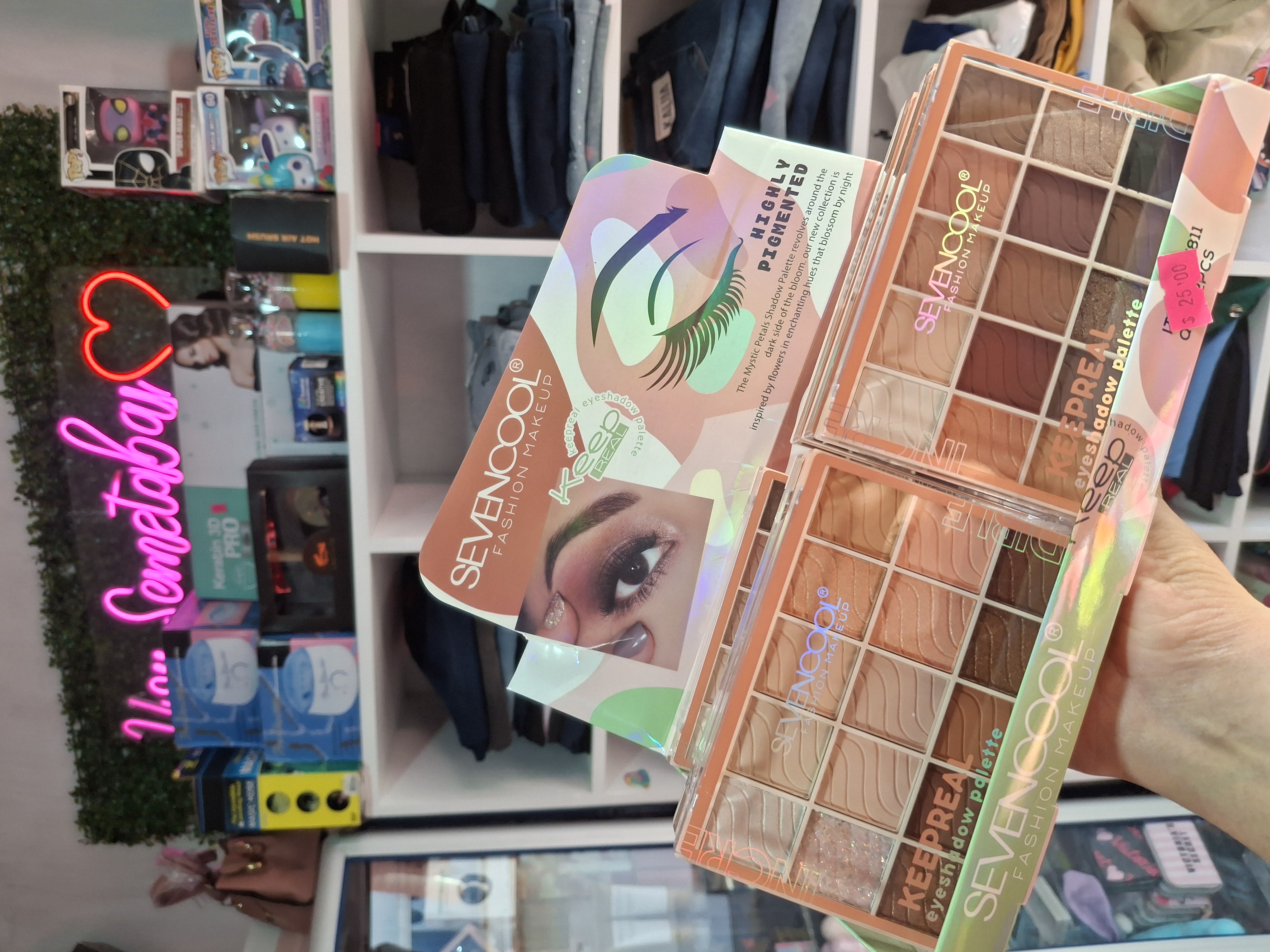 Paleta de sombras sevencool - Semetabaj Visu