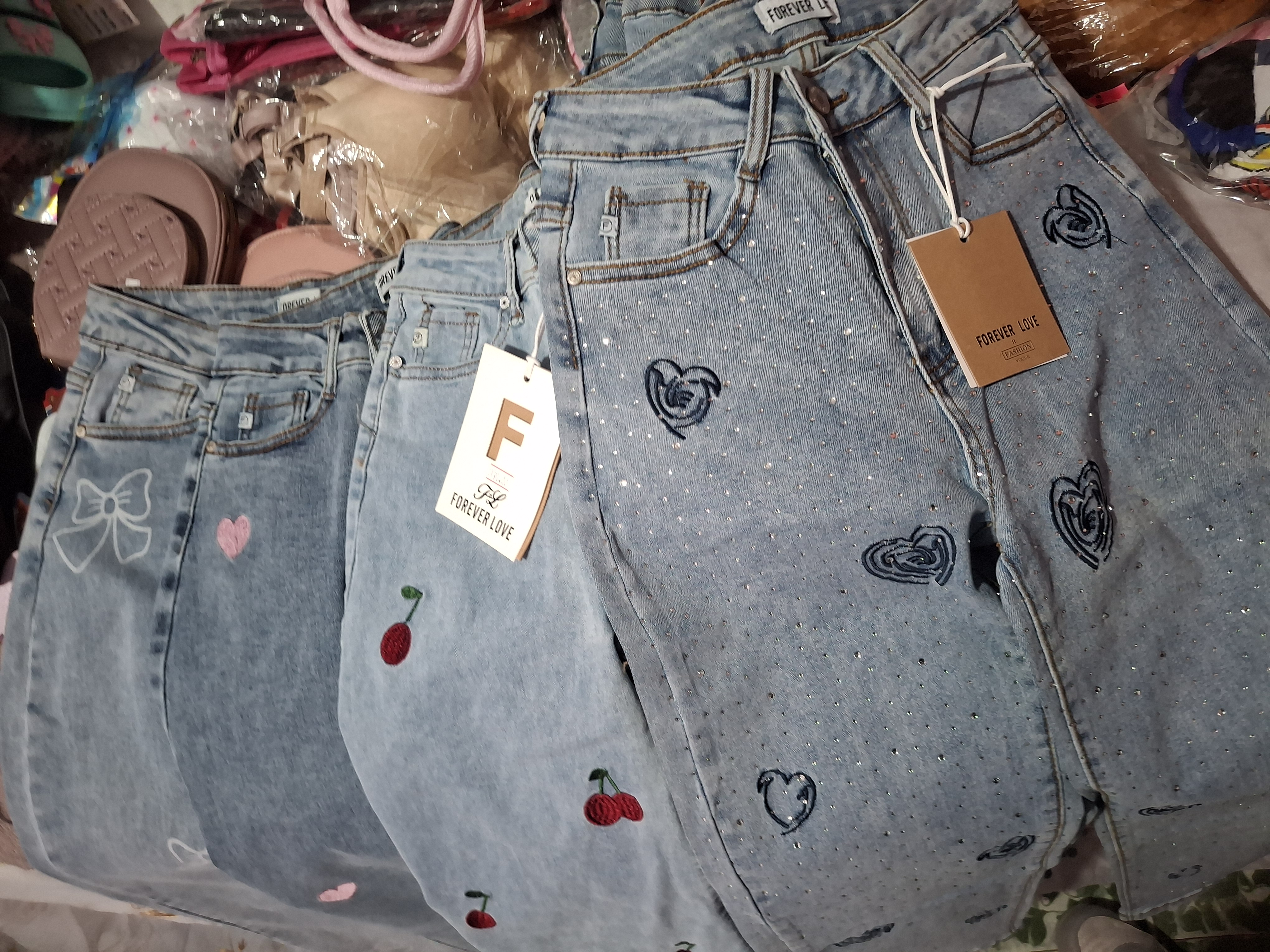 Pantalones figura recto forever Love - Semetabaj Visu
