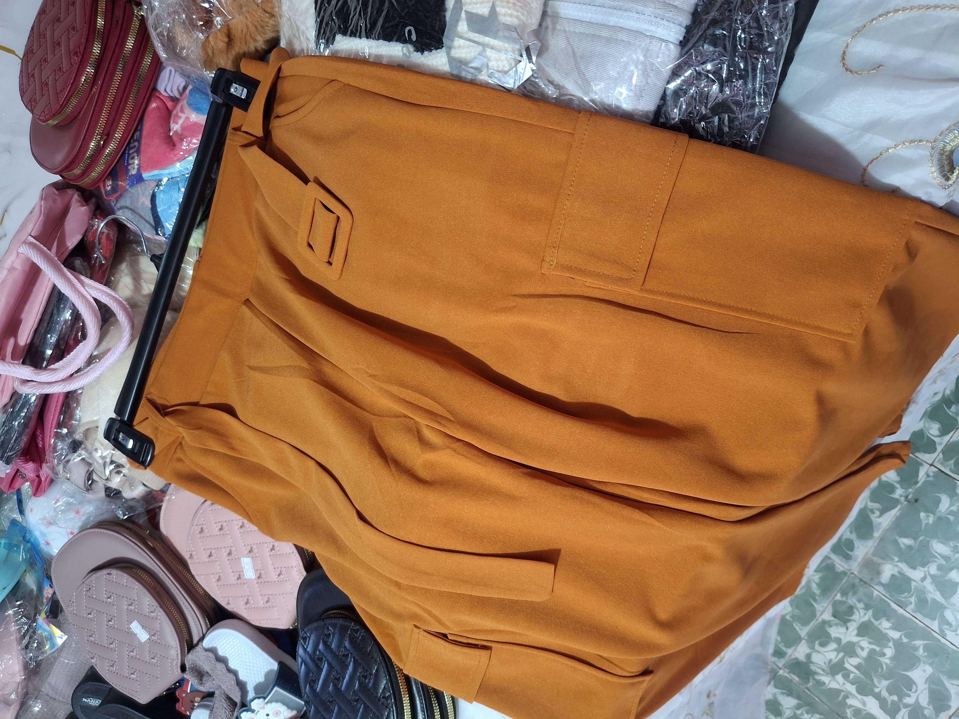 Pantalon cargo formal de tela  - Semetabaj Visu