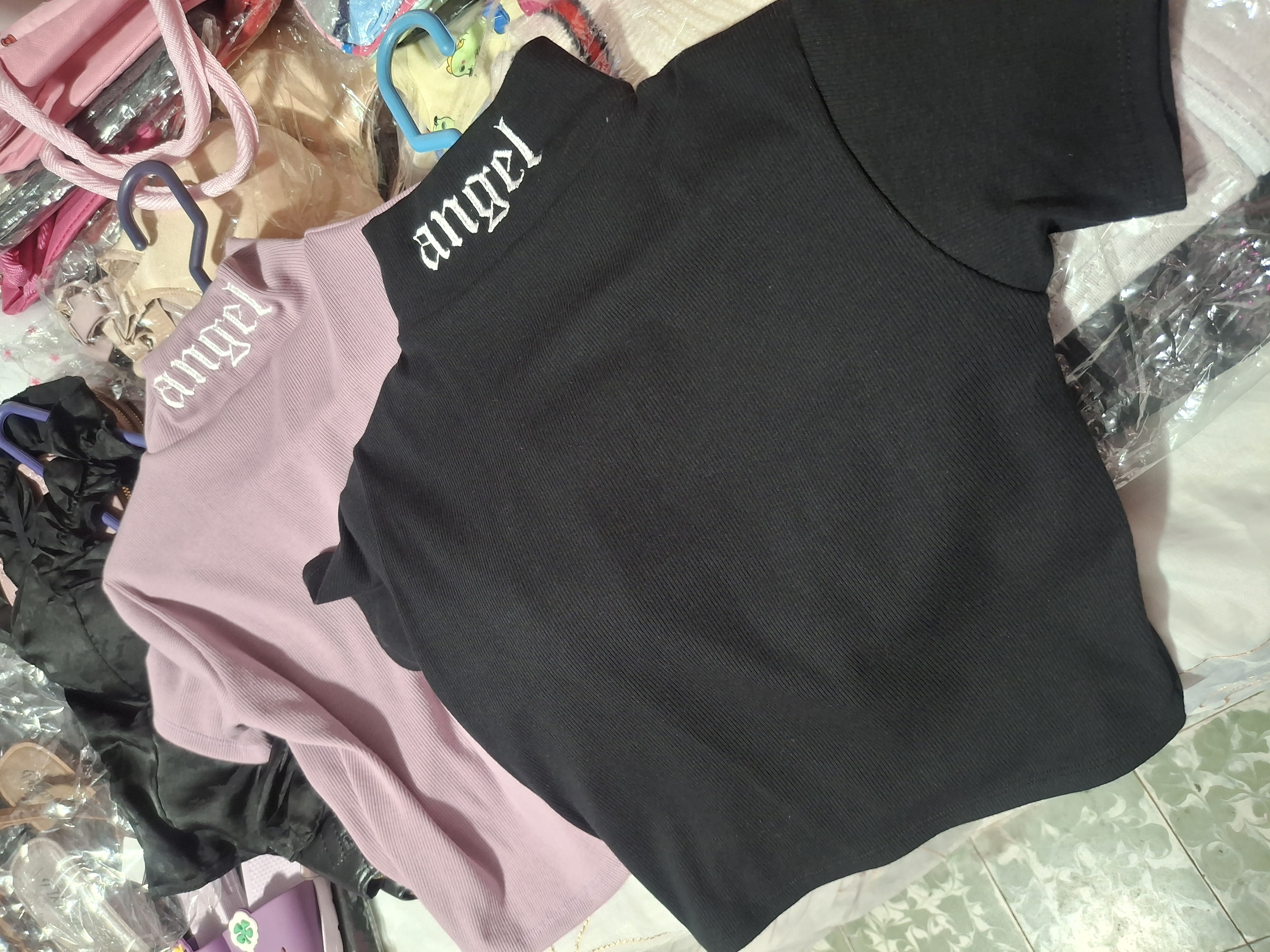 Blusas crop top angel  - Semetabaj Visu