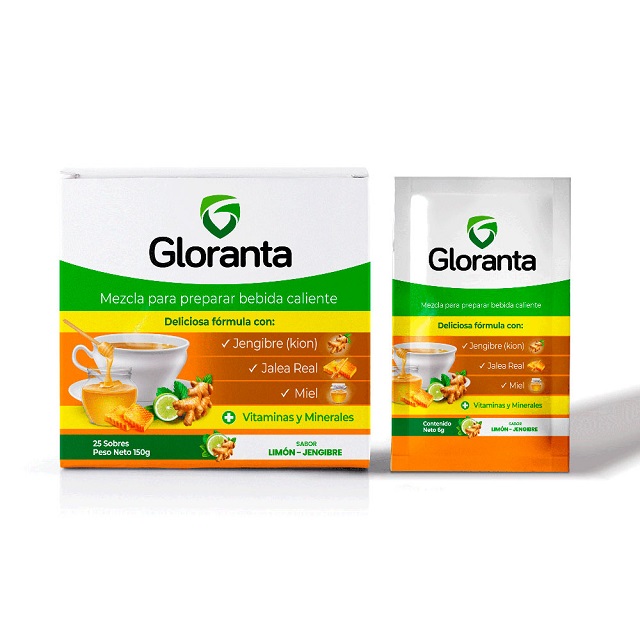 GLORANTA GENGIBRE-LIMON  *SOBRES PARA BEBIDA CALIENTE  - FARMACIA NUEVO MILENIO