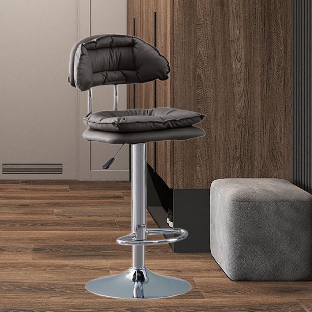 Banca Negra alta acolchonada  - Corporación Hightechnology