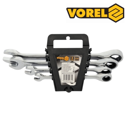 Juego de Llaves Rachadas Vorel (52661) 4 pzs  - Repuestos y Lubricantes Vicent's