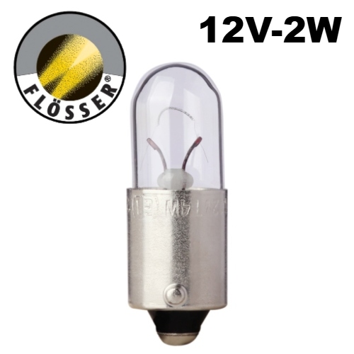 Bombilla T4W (12V-2W) Flosser 4038 - Repuestos y Lubricantes Vicent's