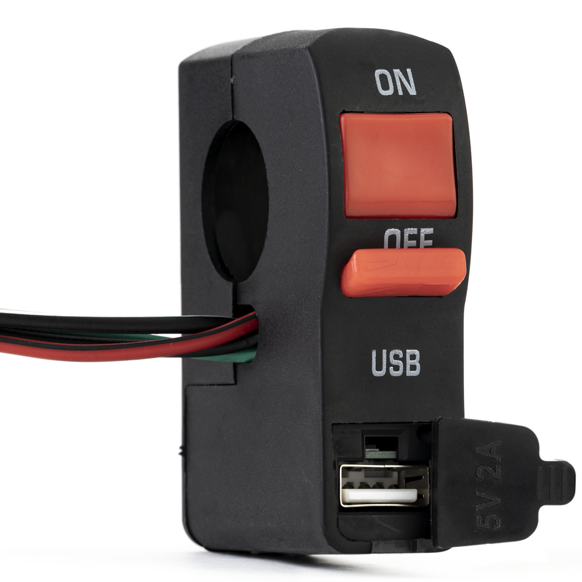 Switch GB0817 ON-OFF 4P Timon Moto con cargador USB - Repuestos y Lubricantes Vicent's